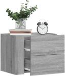 vidaXL Noptiere de perete, 2 buc. , gri sonoma, 45x30x35 cm GartenMobel Dekor (848336)