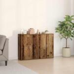 vidaXL Bufet 2 pcs Lemn vechi 60 x 31 x 84 cm Lemn compozit GartenMobel Dekor (3334302) Comoda