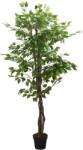 vidaXL Arbore ficus artificial 378 de frunze 80 cm verde GartenMobel Dekor (359015)