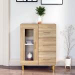 vidaXL Dulap, stejar sonoma, 69, 5x34x90 cm, lemn compozit GartenMobel Dekor (812207) Comoda