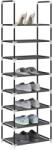 vidaXL Suport pantofi 8 niveluri, negru, 44x28x145 cm, tesatura netesa GartenMobel Dekor (4100619) Pantofar