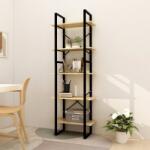 vidaXL Biblioteca cu 5 rafturi, 60x30x175 cm, lemn masiv de pin GartenMobel Dekor (3081983) Biblioteca