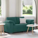 vidaXL Canapea pentru doua persoane Verde închis 160 cm tesatura GartenMobel Dekor (4105222) Canapea