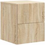 vidaXL Noptiera suspendata stejar Sonoma cu 2 sertare, 33x34, 5x40 cm (898469)