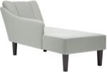 vidaXL Sezlong cu cotiera dreapta catifea gri deschis GartenMobel Dekor (4009792)