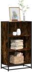 vidaXL Biblioteca, stejar fumuriu, 60x35x107, 5 cm, lemn prelucrat GartenMobel Dekor (849116) Biblioteca