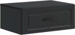 vidaXL Noptiera suspendata cu sertar, neagra, 49 x 34, 5 x 20 cm, vidaXL (899297)