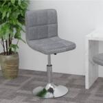 vidaXL Scaun de bar pivotant, gri deschis, material textil GartenMobel Dekor (334199)
