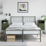 vidaXL Noptiere, 2 buc. , verde olive, 36x39x78 cm, otel GartenMobel Dekor (846575)