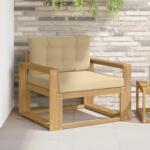 vidaXL Canapea Medie pentru Exterior Poliester Alb GartenMobel Dekor (3439017) Canapea