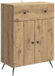 vidaXL Bufet Stejar Artizanal 66 x 34, 5 x 90 cm Lemn prelucrat GartenMobel Dekor (895564) Comoda
