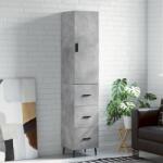 vidaXL Dulap înalt, gri beton, 34, 5x34x180 cm, lemn prelucrat GartenMobel Dekor (3198869) Comoda