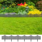 vidaXL Borduri de gazon, 17 buc. , antracit, 10 m, PP GartenMobel Dekor (314682)