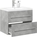 vidaXL Set mobilier de baie, 2 piese, gri beton, lemn compozit GartenMobel Dekor (3324920)