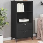 vidaXL Biblioteca „VIKEN, negru, 60x35x123 cm, lemn masiv de pin GartenMobel Dekor (374948) Biblioteca