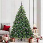 vidaXL Brad de Craciun artificial cu 300 LED Verde 210 cm PE si PVC GartenMobel Dekor (3397802)