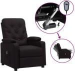 vidaXL Fotoliu rabatabil electric, negru, piele ecologica GartenMobel Dekor (3098863)