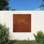 vidaXL Decor perete de gradina 55x55 cm design soare otel Corten GartenMobel Dekor (824491)