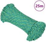 vidaXL Franghie de barca, verde, 5 mm, 25 m, polipropilena GartenMobel Dekor (152703)