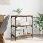 vidaXL Dulap pentru carti Lemn vechi 60 x 33 x 70, 5 cm GartenMobel Dekor (881105) Biblioteca