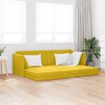 vidaXL Canapea extensibila de podea Galben 213 x 70 x 77 cm Catifea GartenMobel Dekor (4106731) Canapea