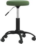 vidaXL Scaun de bucatarie, verde închis, catifea GartenMobel Dekor (3085730)