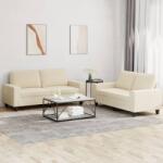 vidaXL Set de canapele, 2 piese, crem, material textil GartenMobel Dekor (3201884) Canapea