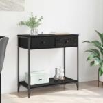 vidaXL Masa de consola Stejar Negru 75 x 34, 5 x 75 cm Lemn compozit GartenMobel Dekor (882250)
