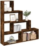 vidaXL Biblioteca/separator stejar fumuriu 143, 5x29x143, 5 cm lemn GartenMobel Dekor (857998) Biblioteca