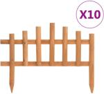 vidaXL Borduri de gazon, 10 buc. , 4, 4 m, lemn de brad GartenMobel Dekor (314846)