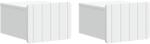 vidaXL Set 2 noptiere suspendate cu sertar, albe, 33 x 34, 5 x 24 cm (898256)