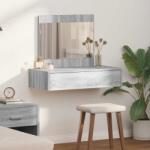 vidaXL Masa de Machiaj cu sertar Gri 83 x 40 x 70 cm Lemn compozit GartenMobel Dekor (865204)