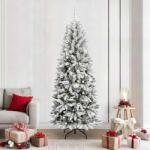vidaXL Brad de Craciun artificial cu 300 LED cu suport Alb 210 cm GartenMobel Dekor (3396062)