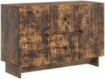 vidaXL Bufet cu sertar Stejar fumuriu 89 x 34, 5 x 60 cm Lemn prelucrat GartenMobel Dekor (893970) Comoda