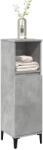 vidaXL Dulap de baie, gri beton, 30x30x100 cm, lemn prelucrat GartenMobel Dekor (857110)