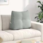 vidaXL Perna pentru spate Gri deschis 60 x 24 x 50 cm Catifea GartenMobel Dekor (42014400)