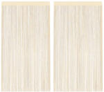 vidaXL Draperii cu franjuri, 2 buc. , 140 x 250 cm, crem GartenMobel Dekor (132403)