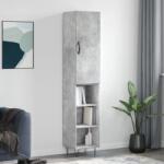 vidaXL Dulap înalt, gri beton, 34, 5x34x180 cm, lemn prelucrat GartenMobel Dekor (3199013) Comoda