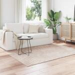 vidaXL Covor patrat bej Palmeras 120x120 cm, antiderapant, poliester (42022642) Covor