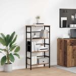vidaXL Raft pentru carti Lemn Vechi 60 x 29, 5 x 115 cm Lemn compozit GartenMobel Dekor (883926) Biblioteca