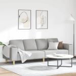 vidaXL Canapea pentru living Gri nori 250 x 77 x 76 cm Poliester GartenMobel Dekor (3335089) Canapea