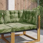 vidaXL Perna pentru canapea de exterior 3 pcs Design cu frunze GartenMobel Dekor (900928)