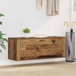 vidaXL Dulap pentru pantofi Lemn vechi 100 x 35 x 38 cm Lemn compozit GartenMobel Dekor (881018) Pantofar