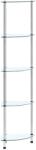 vidaXL Raft cu 5 niveluri transparent, 30x30x130 cm, sticla securizata GartenMobel Dekor (249516) Biblioteca