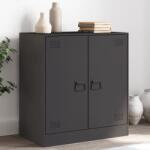 vidaXL Servanta, negru, 67x39x73 cm, otel GartenMobel Dekor (841673) Comoda