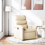 vidaXL Fotoliu rabatabil, crem, material textil GartenMobel Dekor (371698)