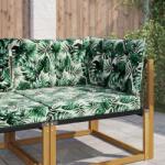 vidaXL Perna pentru canapea de exterior 3 pcs Model cu frunze GartenMobel Dekor (900926)