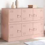 vidaXL Dulap, roz, 99x39x73 cm, otel GartenMobel Dekor (841794) Comoda