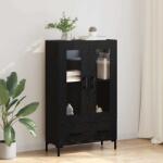 vidaXL Bufet cu sertar Stejar Negru 69, 5 x 31 x 115 cm Lemn compozit GartenMobel Dekor (882525) Comoda