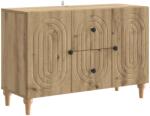 vidaXL Cabinet TV Stejar Artizanal 89 x 34, 5 x 60 cm Lemn prelucrat GartenMobel Dekor (894204) Comoda